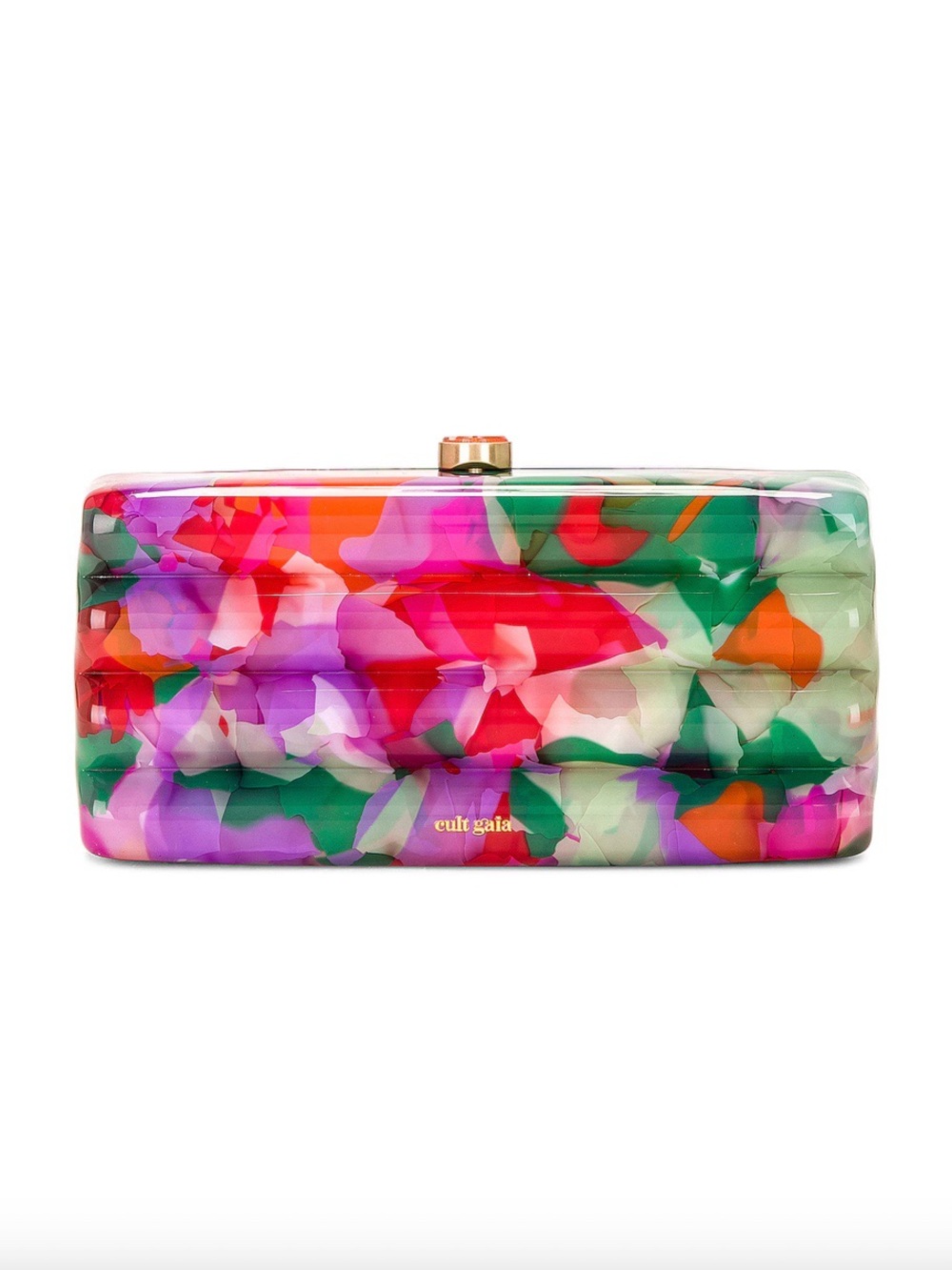 Cult Gaia Enid Clutch Abstract Garden